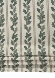 Oak Leaf Roman Blind Custom Made - Linen Look Window Shade - thumbnail 1