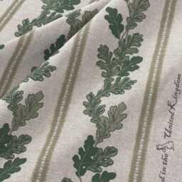 Oak Leaf Roman Blind Custom Made - Linen Look Window Shade - thumbnail 4