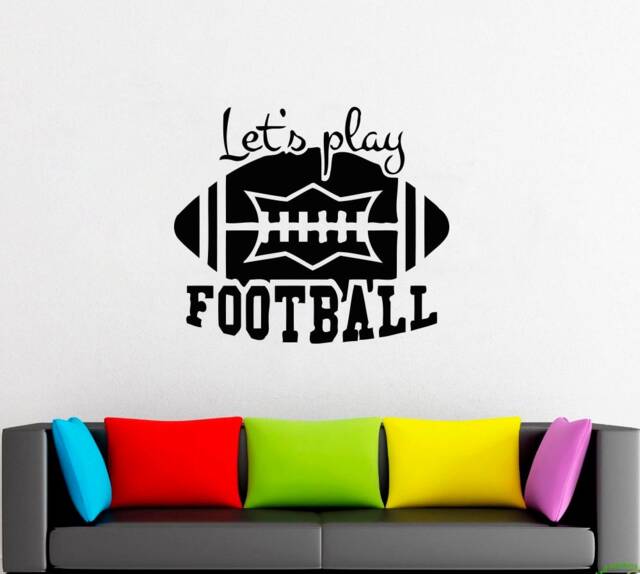 Football Wall Decal Sports Decor 2347 - image 1