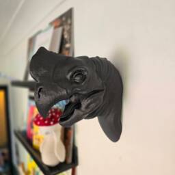 Oviraptor Wall Art - Dinosaur Mount 3D Printed - thumbnail 3