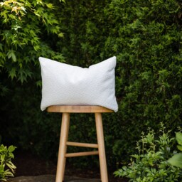 Charity - Ivory -- Indoor/Outdoor Neutral Leopard Print Pillow Cover White Outdoor Sunbrella Lumbar - thumbnail 2