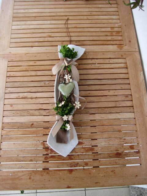 xl Country House Style Door Wreath, Wall Decoration, Indoor & Outdoor Birthday, Christmas, Gift Idea - image 1