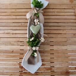 xl Country House Style Door Wreath, Wall Decoration, Indoor & Outdoor Birthday, Christmas, Gift Idea - thumbnail 3