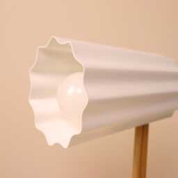 Floe Lamp Japandi Style Timber Desk Lamp, 3D Printed Shade - thumbnail 2