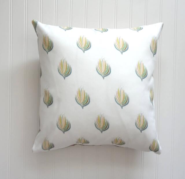 Abstract Plant Pillow Cover, Designer Fabric 18x18, 20x20, 22x22, 24x24, 14x20, 12x21 - image 1