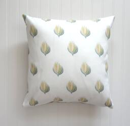 Abstract Plant Pillow Cover, Designer Fabric 18x18, 20x20, 22x22, 24x24, 14x20, 12x21 - thumbnail 1