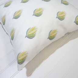 Abstract Plant Pillow Cover, Designer Fabric 18x18, 20x20, 22x22, 24x24, 14x20, 12x21 - thumbnail 2