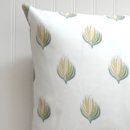 Abstract Plant Pillow Cover, Designer Fabric 18x18, 20x20, 22x22, 24x24, 14x20, 12x21 - thumbnail 3