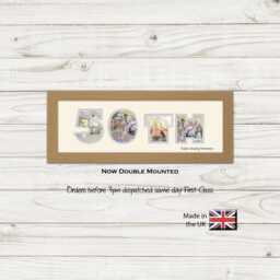 50Th Photo Frame Anniversary Number Golden Wedding Special Gift 863A By Photos in A Word - thumbnail 1