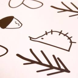 Woodland Stickers, Theme Nursery Wall Decals, Trees Decal, Pine Tree Decor - thumbnail 2