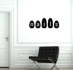 Nails Art Vinyl Wall Decal Nail Salon Polish Beauty Manicure Stickers Mural - #2682Di - thumbnail 1