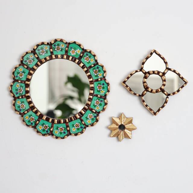 "Peruvian Mirrors ""Gloriosa Turquoise" - image 1