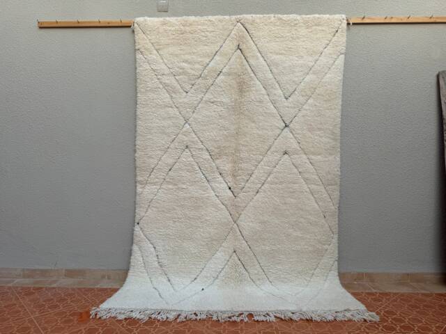 Handmade Beni Ourain Rug Authentic Moroccan Berber Rug - image 1
