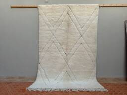 Handmade Beni Ourain Rug Authentic Moroccan Berber Rug - thumbnail 1
