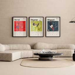 Lamine Yamal Spain Poster, Football Wall Art, Soccer Print, Stats Euro 2024 Gift, Sports Decor - thumbnail 4