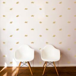 Goldfish Pattern Wall Decals - Kids Room, Bathroom Vinyl Art - thumbnail 2