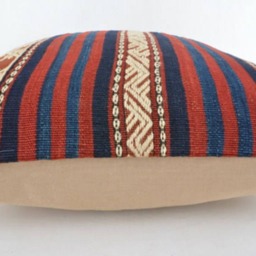 Kilim Pillow, Wool Kilim Pillow From Sarkoy 50x50 cm, 20x20 - thumbnail 2