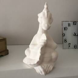 Ceramic Dragon, Unfinished Ready To Paint, Bisque, Dragon Figurine, Unpainted Ceramics, Halloween Decor, Diy Project, Paint - thumbnail 3