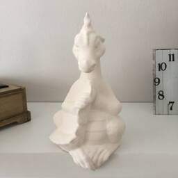 Ceramic Dragon, Unfinished Ready To Paint, Bisque, Dragon Figurine, Unpainted Ceramics, Halloween Decor, Diy Project, Paint - thumbnail 2