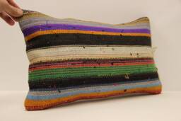 Throw Pillow, Sofa 12x20 in 30x50 cm, Vintage Kilim Pillow, Home Cushion Cover Boho Pillow Throw Koef-719 - thumbnail 1