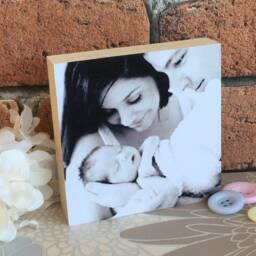 Daddy Gift, Personalised Photo Block, Dad Photo, Wood Gifts For Daddy, Dad, Pops, Frame - thumbnail 3