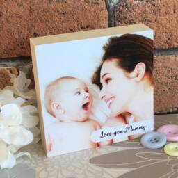 Daddy Gift, Personalised Photo Block, Dad Photo, Wood Gifts For Daddy, Dad, Pops, Frame - thumbnail 2