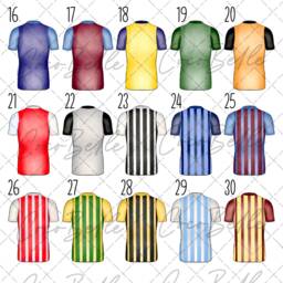 Personalised Football Shirt Bauble, Any Colour Team Childrens Gift Boy Girl Glitter UK New Tree Decor Kids Idea Family - thumbnail 3
