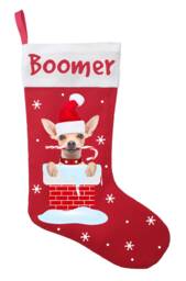 Chihuahua Christmas Stocking