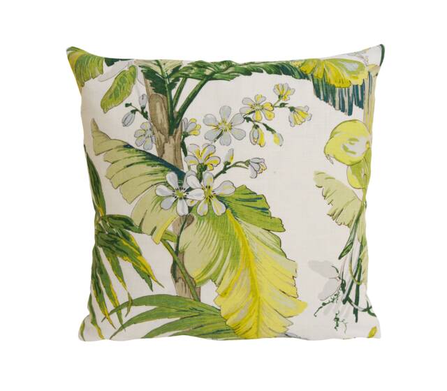 Schumacher - Tropique Citron Lovely Soft Tropical Designer Cushion Cover Handmade Throw Pillow Luxury Home Decor - image 1