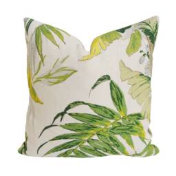 Schumacher - Tropique Citron Lovely Soft Tropical Designer Cushion Cover Handmade Throw Pillow Luxury Home Decor - thumbnail 2