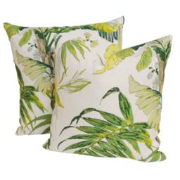 Schumacher - Tropique Citron Lovely Soft Tropical Designer Cushion Cover Handmade Throw Pillow Luxury Home Decor - thumbnail 3