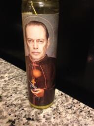 steve Buscemi Funny Prayer Candle, Religious Candle - thumbnail 1