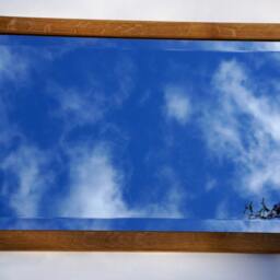 Rectangular Oak Bevelled Mirror - thumbnail 2