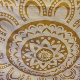 Boho Mandala Wall Tapestry Queen Size Cotton Throw - thumbnail 3