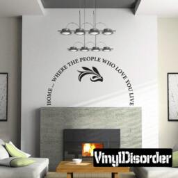 Home... Where The People Who Love You Live - Vinyl Wall Decal Quotes Sticker Fa051Homewherei8Et - thumbnail 1