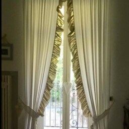 Shabby Chic Cotton & Linen Voile Curtains Made in Italy - thumbnail 2