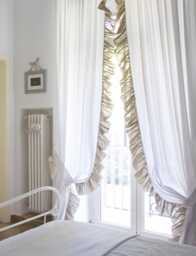 Shabby Chic Cotton & Linen Voile Curtains Made in Italy
