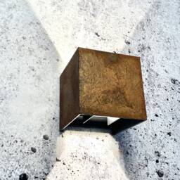 Outdoor Wall Light, Weathered Steel, Rust Lamp, Garden 230V, Luminarust 559, Standard/With Motion Detector Wide Version - thumbnail 3