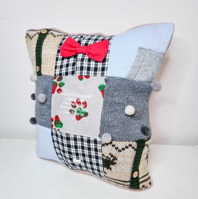 Memory Patchwork Cushion - image 1