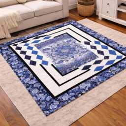 Panel Quilt Pattern PDF - Beginner Friendly Throw Size - 56 X 75 Instant Download - thumbnail 2