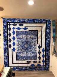 Panel Quilt Pattern PDF - Beginner Friendly Throw Size - 56 X 75 Instant Download - thumbnail 4