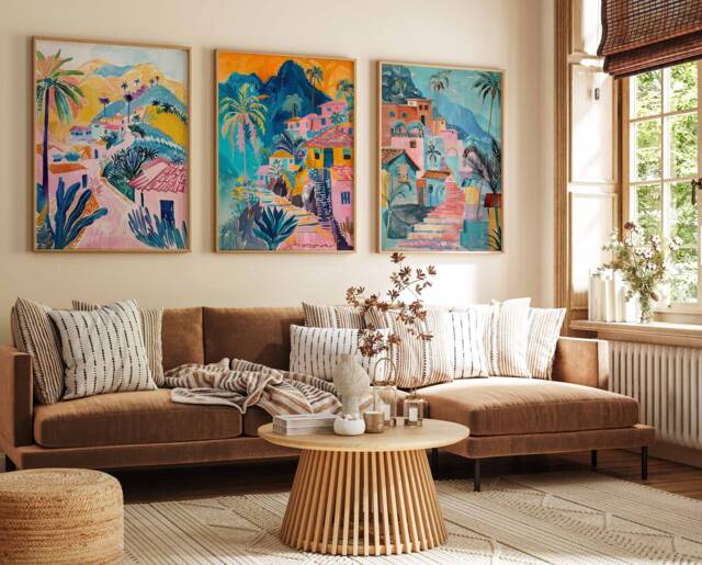 Set Of 3 Peru Poster, Travel Prints, Art, Botanical Decor, Floral Latin Wall Print, South American Print - image 1
