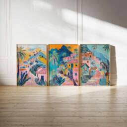 Set Of 3 Peru Poster, Travel Prints, Art, Botanical Decor, Floral Latin Wall Print, South American Print - thumbnail 2