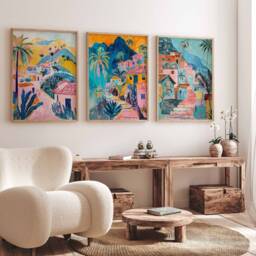 Set Of 3 Peru Poster, Travel Prints, Art, Botanical Decor, Floral Latin Wall Print, South American Print - thumbnail 3