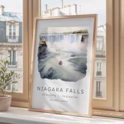 Niagara Falls Travel Print, Canada Wall Hanging, Gift, Nature Prints, Cards For - thumbnail 3