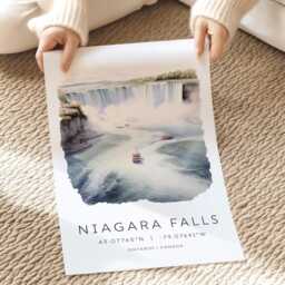 Niagara Falls Travel Print, Canada Wall Hanging, Gift, Nature Prints, Cards For - thumbnail 2