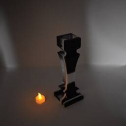 "Acrylic Led Candle Stand ""Zebra" - thumbnail 3