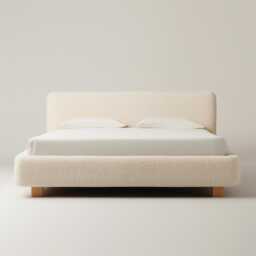 Boucl?? Upholstered Bed Frame Soft Modern Scandinavian Platform