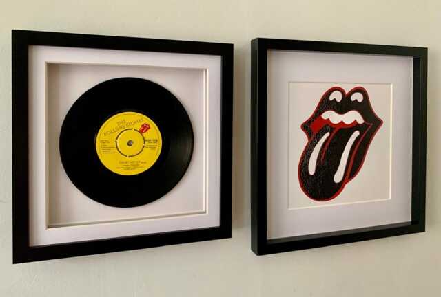 The Rolling Stones - Start Me Up Framed 7 Inch Vinyl Record Music Wall Art Gift - image 1