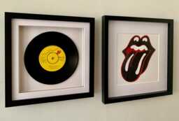 The Rolling Stones - Start Me Up Framed 7 Inch Vinyl Record Music Wall Art Gift - thumbnail 1